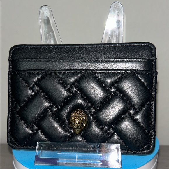Kurt Geiger Black Quilted Card Holder - Main Image